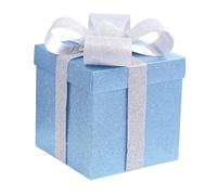 Gxdqxxd New Year Celebration Gift Box Proposal Box with Lids Paper Packaging for Events, Blue 30 cm