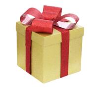 Gxdqxxd New Year Celebration Gift Box Proposal Box with Lids Paper Packaging for Events, Gold 25 cm