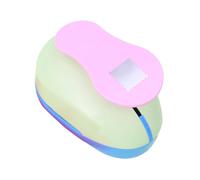 Gxdqxxd Paper Punch with Stamped Edge, Press to Open, Versatile, Lightweight, Portable, for Creating Decorative Borders, Paper Punch, Pink, 16.2cmx10.2cmx10.5cm