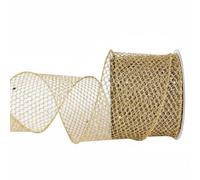 Gxdqxxd Sparkling Mesh Ribbon With Wire Edge For Wreath Crafting Gift Wrapping Flower Arrangements Party Decor Elegant Airy Polyester Netting, Hh004-063-063