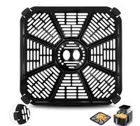 GXF Air Fryer Accessories for Green pan Ricardo Air Fryer, 9''×9'' Steel Air Fryer Tray Grill Pan Grill Plate Crisper Plate Replacement Parts Rack