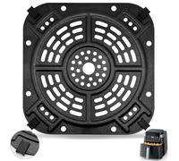 GXF Air Fryer Grill Pan for Ninja AF140UK Air Fryer 4-in-1 4.7L, 8.5''×8.5'' Air Fryer Accessories Tray Rack Grill Plate Crisper Plate Replacement Parts with Rubber Bumpers, Dishwasher Safe
