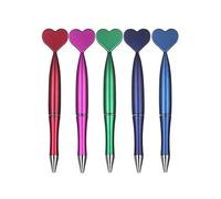 GXFCAI 1Pcs Creative Ballpoint Pens Lovely Mermaid Tail Pen Novelty Stationery Office School pen Supplies Pens Wri Ball Cute Heart
