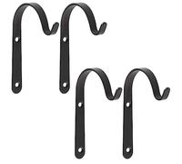 GXFCAI 4 / 10pcs Hanging Basket Brackets Metal Strong Outside Wall Garden Hook Pri Best Hooks Decoration Storage Wall-Mounted