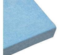 GXFWJD 10cm thick Dining Bench Cushion for Indoor Furniture,Non-Slip Rectangle Window Seat Cushions,Chenille Customized Bench Seating Foam Cushions Pad with Smooth Zipper(Light blue,12x24)