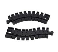 GXGM Pack of 2 Track Connectors, Flex Rail 14.2 x 4 x 1.2 cm, Curve up to 90° for Wooden Railways, Flexible Rail Compatible with Brio, Eichhorn, IKEA Lillabo, Rail Connector