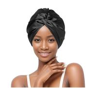GXGM Silk Bonnet for Sleeping, Silk Bonnet, Satin Hair Cap for the Night, Protects Hair from Breakage & Split Ends, Retains Curl Shape, Saves Time when Styling, Suitable for All Sizes & Hair Types