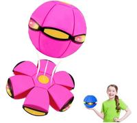 GXGSDM Magic Bouncing Ball, Children's Bouncing Ball, With 6 Lights, Parent-child Interaction, Color Box Packaging, Indoor And Outdoor Games, Free Switching Between Dual Forms(Pink)
