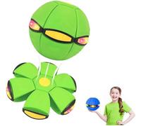 GXGSDM Magic Bouncing Ball, Children's Bouncing Ball, With 6 Lights, Parent-child Interaction, Color Box Packaging, Indoor And Outdoor Games, Free Switching Between Dual Forms(Green)