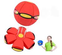 GXGSDM Magic Bouncing Ball, Children's Bouncing Ball, With 6 Lights, Parent-child Interaction, Color Box Packaging, Indoor And Outdoor Games, Free Switching Between Dual Forms(Red)