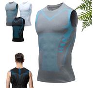 GXHNB Compression Vest, Breathable And Comfortable for Training and Leisure, Modern Design, From A Blend of Cotton and Technical Fibers (Gray,M)