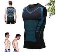 GXHNB Compression Vest, Breathable And Comfortable for Training and Leisure, Modern Design, From A Blend of Cotton and Technical Fibers (Black,S)