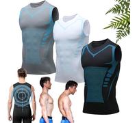 GXHNB Compression Vest, Breathable And Comfortable for Training and Leisure, Modern Design, From A Blend of Cotton and Technical Fibers (3pcs,L)