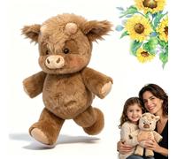GXHNB Running Cow Plush 45/60cm, Running Plush for Stress Relief and Emotional Support, Cute Running Sheep Cuddly Toy Stuffed Animal Home Decor for Girls, Boys, Men and Women (Vache-brune,60cm)