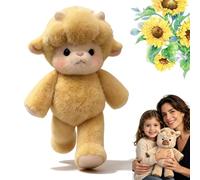 GXHNB Running Cow Plush 45/60cm, Running Plush for Stress Relief and Emotional Support, Cute Running Sheep Cuddly Toy Stuffed Animal Home Decor for Girls, Boys, Men and Women (Mouton-jaune,45cm)