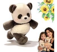 GXHNB Running Cow Plush 45/60cm, Running Plush for Stress Relief and Emotional Support, Cute Running Sheep Cuddly Toy Stuffed Animal Home Decor for Girls, Boys, Men and Women (Panda-noir,45cm)