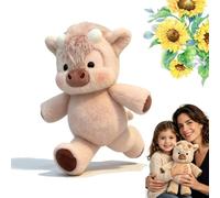 GXHNB Running Cow Plush 45/60cm, Running Plush for Stress Relief and Emotional Support, Cute Running Sheep Cuddly Toy Stuffed Animal Home Decor for Girls, Boys, Men and Women (Vache rose,60cm)