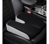 GXHYSW Adult Car Booster Seat Cushion, Memory Foam Wedge Car Seat Cushions for Short People Driving, Portable Driver Seat Cushion to Raise Height 3in for Car Truck Home Office Chair, Black