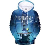 GXHZHXJC Little Nightmares 3 Merch Hoodie Classic 3D Printed Sweatshirt Unisex Harajuku Streetwear (Style1,S)