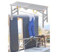 GXILUK Folding Scaffolding Platform with Adjustable Legs for Outdoor Work Non slip & Safety Step Ladder 6.5 Ft Long 180x40cm