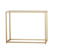 GXILUK Modern Console Table Rectangular Base Wall Spaces Side Hallway Entryway，Narrow Golden Iron - 120CM Entrance Table, Living Room Sofa Side Table, Home Office & Dining Room
