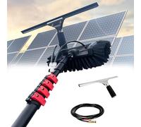 GXILUK Telescopic Water-Fed Brush - 20FT Extendable Cleaning Pole with Adjustable Angle for Solar Panels Windows Roofs & Cars - Ideal for High Reach Cleaning