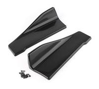 GXJ001 Pair Universal Side Skirts, 48CM Rear Side Exteriors Bottom Line Extensions Splitter Lip Car Diffusers, Black