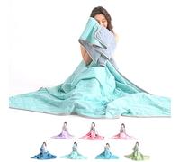 GXJIXf Cooling Throw Blanket, Lightweight Breathable to Keep Body Cool, Summer for Summer Sleeping (Light green,200 * 230CM)