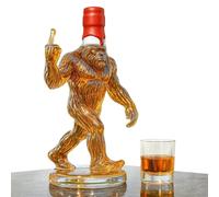 GXJIXf Funny Bigfoot Whiskey Bottle, 13 Oz Unique Shaped Glass Wine Decanter, Gift for Sasquatch Enthusiasts, Rustic Dining, Lodge, Cabin, and Bar Décor (TYPE C)