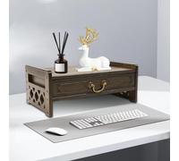 GXLBDK A Bamboo Buddha Table, Desktop Storage Rack, A Spiritual Altar for Buddhist Prayer, Tea Ceremonies, And Divination, As Well As A Personal Space for Relaxation And Zen(Size:27 * 9.8 * 6.2in)