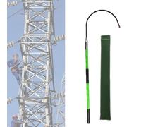 GXLBDK High-voltage Insulated Rescue Hook, Fiberglass Rescue Pole, Strong Load-bearing Capacity, Light And Portable, Suitable for Power Lines, Fire Fighting, Emergency Rescue(Size:3.0m,Color:Green)