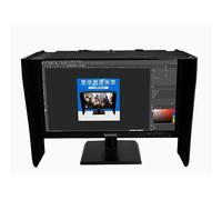 GXLDIANPU Desktop Computer Screen Hood, Desktop Computer Sunshade, 17-27-inch Adjustable, Height 37cm, Adjustment Length 40-70cm, Efficient Shading with Three Sided Shading for Office, Play Games