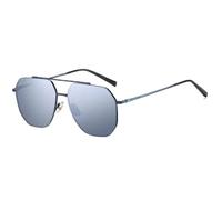 GXLSMSH Polarized Sunglasses Women Men Trendy Hexagonal Metal Frame Mirrored Lens UV Protection-Mercury Color