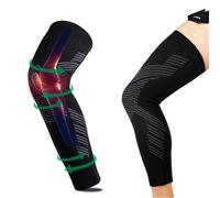 GXMDSGZ 1PCS Copper Compression Leg Sleeve - Long Knee For Pain Relief,Swelling,Arthritis,Poor Circulation,Runner,Sports ForRunning,Basketball(L)