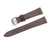 GXMDSGZ 20mm 22mm Leather Watch Strap Handcrafted Linen Texture Tanned Watchband Quick Release Retro Wristband(COFFEE,20mm)