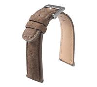 GXMDSGZ Classics Suede Watch Band 18mm 20mm 22mm Universal Vintage Leather Quick Release Soft Wristband Belt For Men(Coffee,20mm)