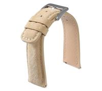 GXMDSGZ Classics Suede Watch Band 18mm 20mm 22mm Universal Vintage Leather Quick Release Soft Wristband Belt For Men(Beige,18mm)