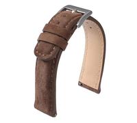 GXMDSGZ Classics Suede Watch Band 18mm 20mm 22mm Universal Vintage Leather Quick Release Soft Wristband Belt For Men(Brown,20mm)