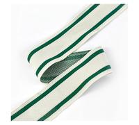 GXMDSGZ Webbing Strap 2/5/10M 40/60mm Jacquard Webbing Ribbon Rib Knitted Tape Stretch Strap Underwear Clothing DIY Sewing Crafts Accessories(Green-4cm,10Meters)