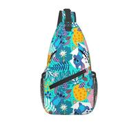 Gxnnq Sling Bag,Stitch Crossbody Sling Backpack Travel Hiking Chest Bag Daypack For Purses Shoulder Bag Women Men'S, Color1, One Size