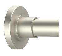 GXOACKJ Brushed Nickel Shower Curtain Rods - 31-80 Inch Spring Tension Shower Rods for Bathroom, Adjustable, No Drilling, No Rust, Stainless Steel