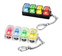 GxouQcn Keyboard Fidget Toy, 2 Pcs Stress Relief Clicker Keychain with Dual Functionality, Anxiety Management Tool for Office Work and Study Focus 14+