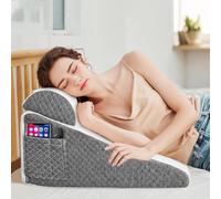 Gxpjycfob Bed Wedge Pillow with Memory Foam Top,Triangle Pillows for After Surgery,Acid Reflux, Reading in Bed, Back or Knee Support,Back Support Sitting Up Incline Cushion Machine Wash
