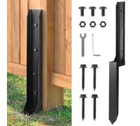 Gxpjycfob Fence Post Repair Kit, Heavy Duty Steel Fence Post Repair Stakes, Anchor Stake Ground Spike for Repairing Tilted, Broken Wood Fence Posts or Mailbox, 1 Pack