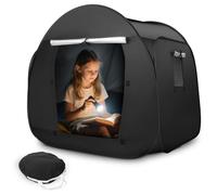 Gxpjycfob Sensory Tent, Pop Up Sensory Den for Autism, Blackout Calm Corner for Kids, Calm Down Tent for Autistic Children Anxiety Relief with Travel Bag, Play and Relax Corner (Round)