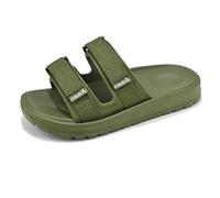 GXQFF Memory Foam Diabetic Slippers,Extra Wide Fit Diabetic Shoes for Men Easy Close Orthopedic Slippers Adjustable Slip On Walking Sneakers for Swollen Feet Plantar Fasciitis-Green||41 EU
