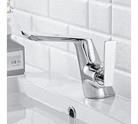 GXRQLHYZ Basin Faucet Black/Silver Modern Brass Mixer Tap Bathroom Crane Sink Cold Hot Water Taps смеситель для ванной(Cromo)