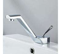 GXRQLHYZ Bathroom Basin Faucet Luxury Gold Swan Hot and Cold Sink Lavotory Vessel Mixer Taps Brass(Cromo)