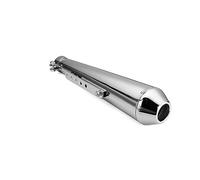 Exhaust Muffler Pipe For Hon&da CG125 GN125 CB400SS SR400 EN125 XL883 1200 For Cafe For Racer Retro Motorcycle Exhaust Muffler Pipe Modified Tail System(Silver)