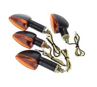GXSAI Motorbike Indicator Light For Suzuki Front And Rear Motorcycle 12V Bulb Amber Turn Signal Light Scooter Flashing Indicator Bike Blinker Lamp(TSL035-S-L)